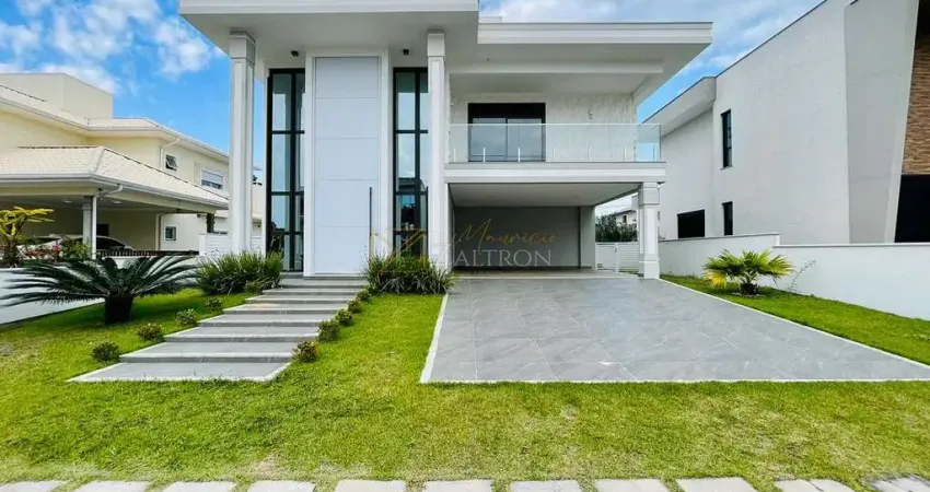Casa alto padrão em condomínio fechado no redparck com 4 suites e piscina privativa em florianópolis