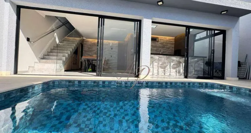 Casa com 3 suítes, piscina, ACEITA PERMUTA à venda, 240 m² por R$ 1.580.000 - Condomínio Villagio Milano