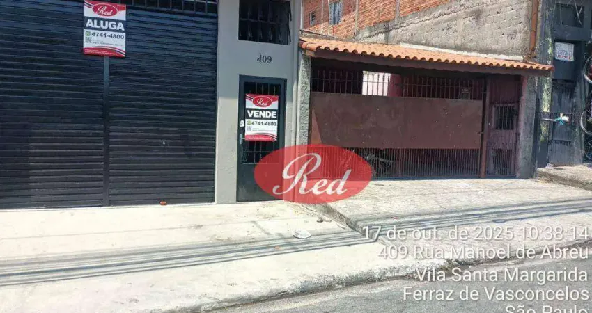 Salão, 121 m² - venda por r$ 350.000,00 ou aluguel por r$ 2.850,00/mês - vila santa margarida - ferraz de vasconcelos/sp