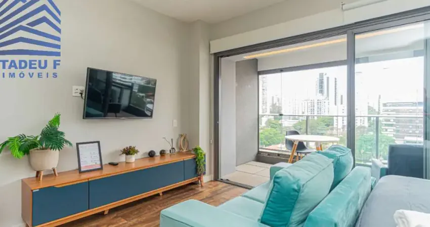 Apartamento para locação, 1 dorm, 1 suíte, 1 vaga no Brooklin Paulista