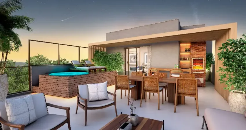 Cobertura dois quartos com piscina e área gourmet na Tijuca