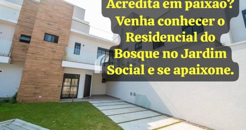Jardim Social Sobrado em condomínio pronto para morar .