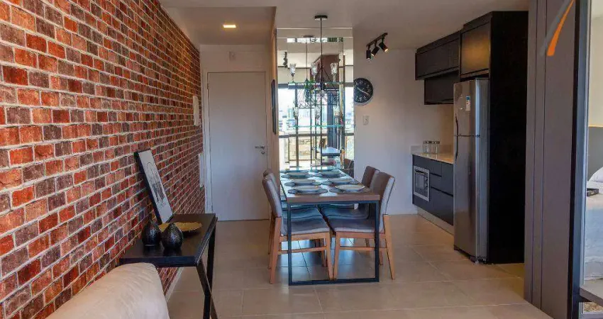 Studio com 1 dormitório para alugar, 48 m² por R$ 4.417,00/mês - Coqueiros - Florianópolis/SC