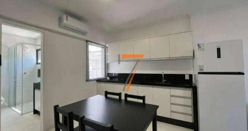 Apartamento com 1 dormitório para alugar, 42 m² por r$ 4.880,00/mês - centro - florianópolis/sc