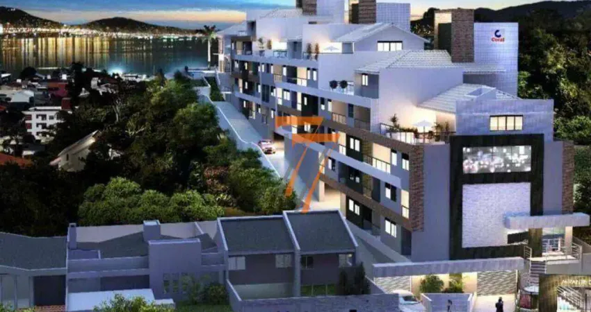 Apartamento com 2 dormitórios à venda, 65 m² por r$ 629.000,00 - coqueiros - florianópolis/sc