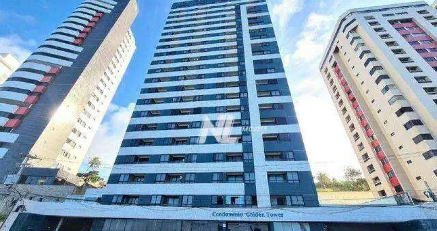 Flat com 1 dormitório para alugar, 45 m² por R$ 3.600,00/mês - Areia Preta - Natal/RN