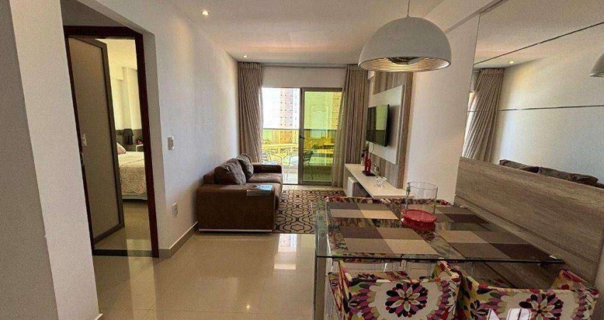 Apartamento Mobiliado e com Vista Mar à venda, 54 m² por R$ 439.900 - Ponta Negra - Natal/RN