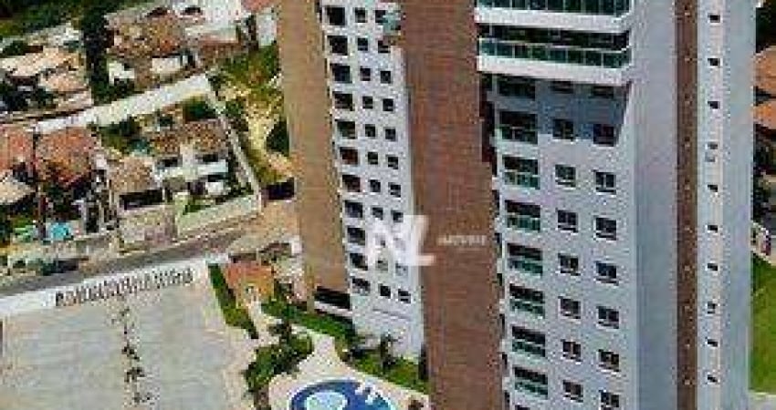Apartamento com 1 dormitório para alugar, 55 m² por R$ 2.331,00/mês - Capim Macio - Natal/RN
