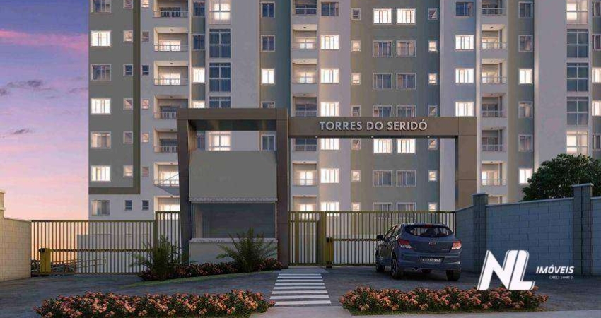 Apartamento com 2 dormitórios à venda, 49 m² por R$ 270.000 - Nova Parnamirim - Parnamirim/RN