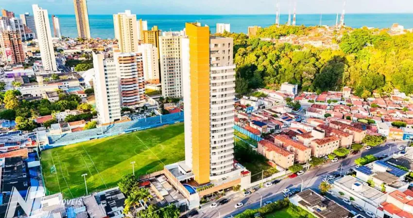 Apartamento mobiliado no tirol - 120m² - 3quartos 2suites - 2vagas - andar alto