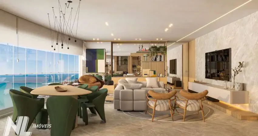 Apartamento exclusivo | 233 m² | 4 suítes frente mar com varanda gourmet