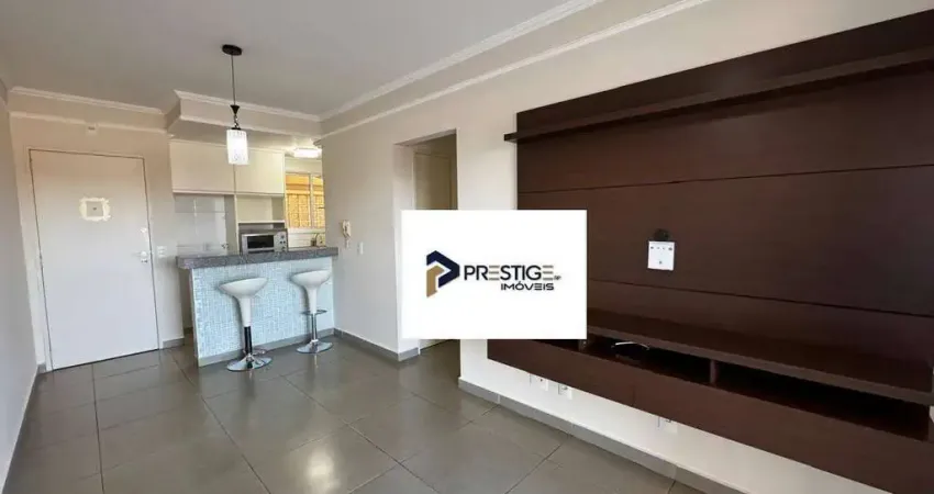 Apartamento com 1 dormitório para alugar, 47 m² por R$ 1.700/mês - Nova Aliança - Ribeirão Preto/SP
