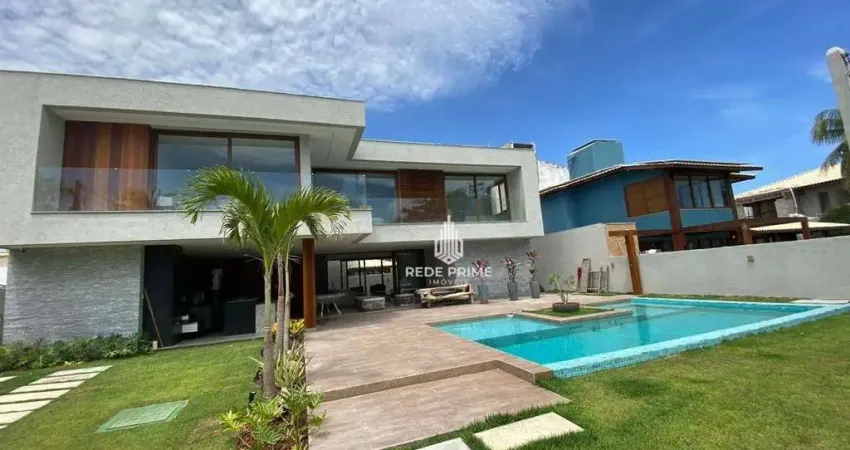 Casa com 6 dormitórios, 460 m² - venda por r$ 11.500.000,00 ou aluguel por r$ 4.600,00/mês - guarajuba - camaçari/ba