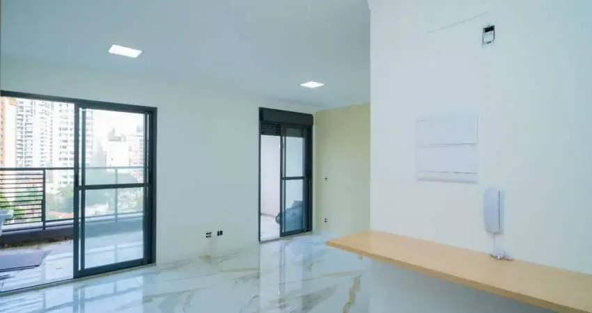 Apartamento venda ou locação  no brooklin com 1 quarto, 1 vaga, 37m.