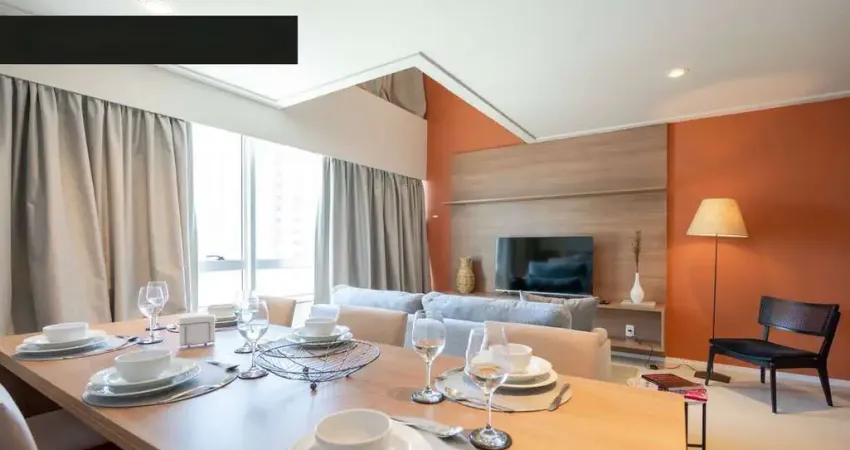 Apartamento brooklin locação com 2 quartos, 2 vagas, 121 m² , mobiliado