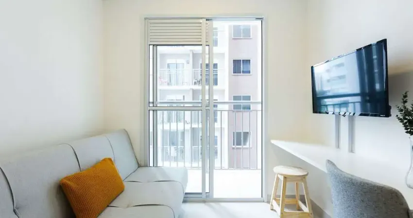 Studio moderno para locação na chácara santo antônio – 28 m², 1 quarto
