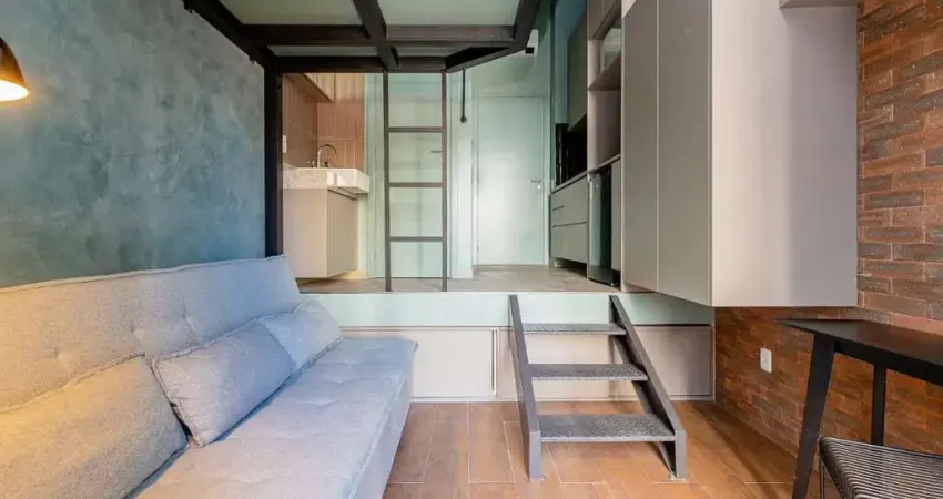 Studio venda ou locação santo amaro com 1 quarto 24m², mobiliado!