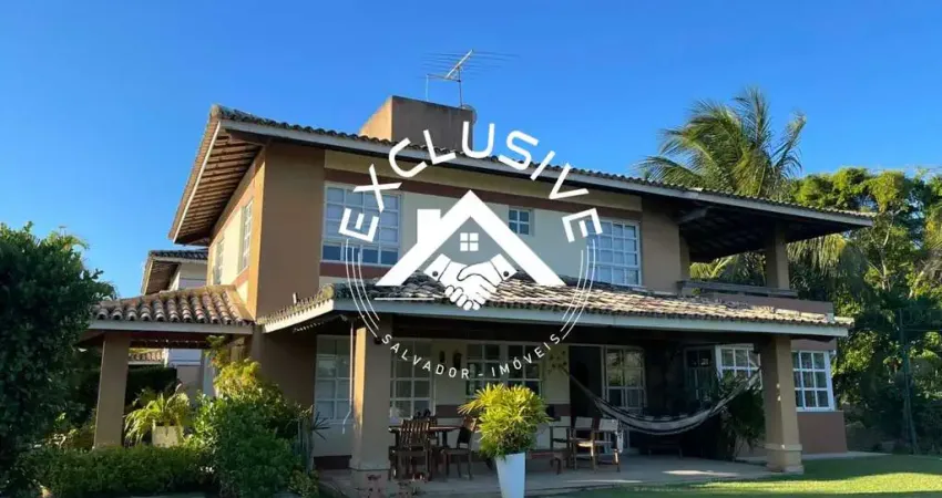 Casa no condomínio quatro rodas golf residencial com 755m² de terreno e área construída com 335m² em itapuã, salvador-ba -.