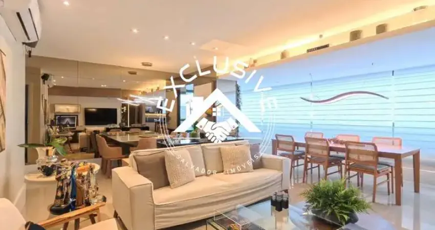 Imperdível! apartamento  na pituba, salvador-ba:  3 suítes, varanda gourmet, todo decorado, 2 vagas, 135m². venha conferir!