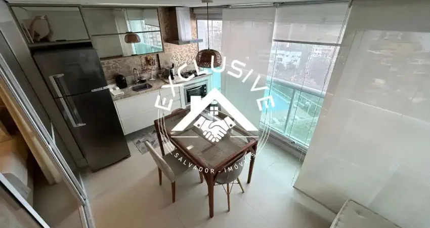 Apartamento à venda no rio vermelho, salvador-ba: 1 quarto, 1 suíte, 1 vaga de garagem, 47m² de área.