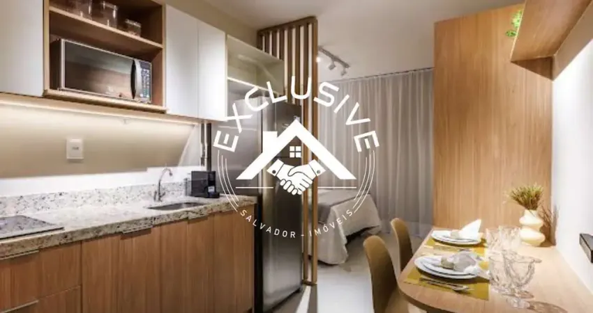 Studio para locação no caminho das árvores, salvador-ba: 1 quarto, 1 banheiro, 1 vaga de garagem, 20m² de área. venha conferir!