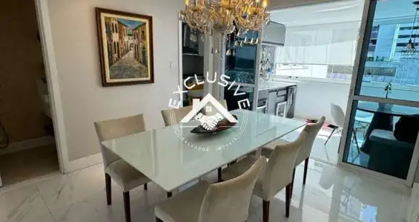 Imperdível: apartamento à venda na pituba com 4 quartos, 4 suítes, 2 salas, 3 vagas de garagem e 195 m²!