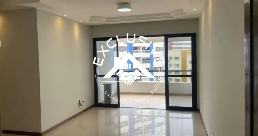 Imperdível! apartamento à venda em salvador-ba, pituba, com 3 quartos, 2 suítes, 2 salas, 4 banheiros, 2 varandas, 2 vagas de garagem - 135m².