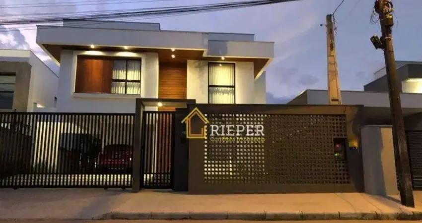 Linda Residência, pé direito duplo, moderna, à venda por R$ 2.000.000,00 - Aventureiro - Joinville/SC