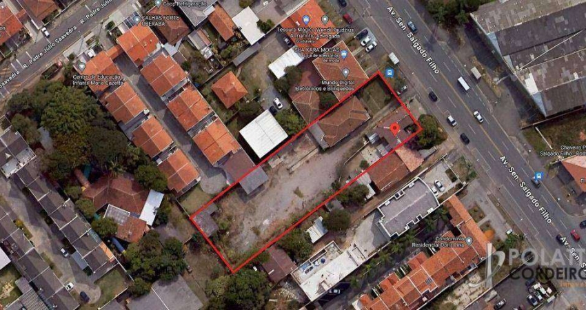 Terreno à venda, 2262 m² por R$ 2.649.000,00 - Uberaba - Curitiba/PR