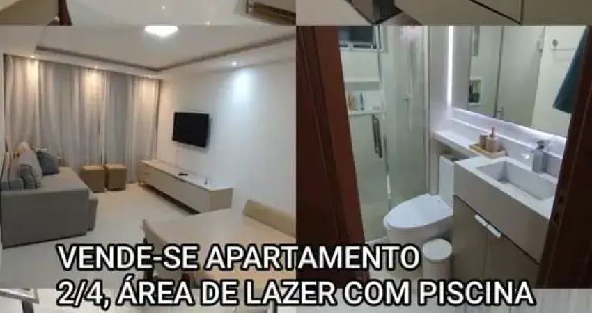 Apartamento para venda em lauro de freitas, caixa d`agua, 2 dormitórios, 1 banheiro, 1 vaga