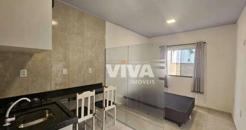 Kitnet com 1 dormitório para alugar, 18 m² por r$ 1.800/mês - cordeiros - itajaí/sc