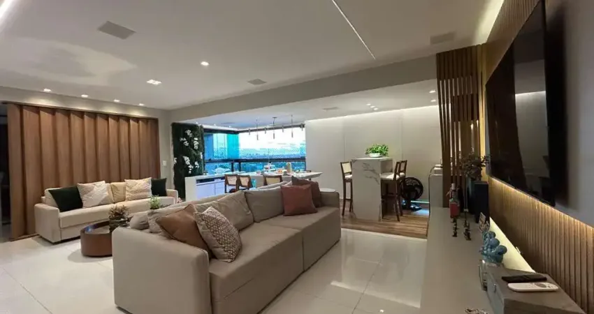 Apartamento mobiliado para venda em salvador, alphaville i, 3 dormitórios, 2 suítes, 5 banheiros, 3 vagas