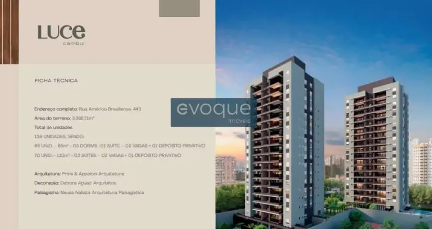 Apartamento com 3 quartos à venda no Cambuí, Campinas 