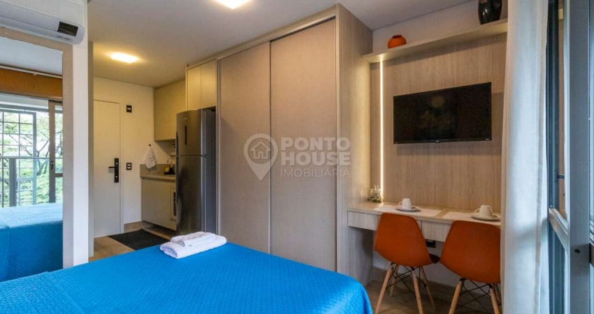 Flat para locação no Campo Belo de 24m², 1 dormitório e 1 banheiro