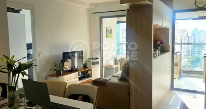 Apartamento mobiliado para locação em mirandópolis, 49 m², 1 vaga, com terraço