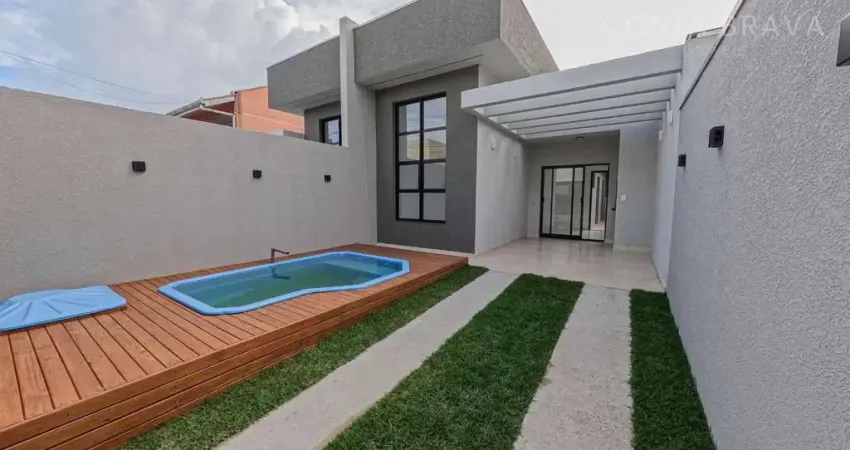 Casa Térrea Nova - 3 quartos sendo 1 suíte á 150 m do Mar