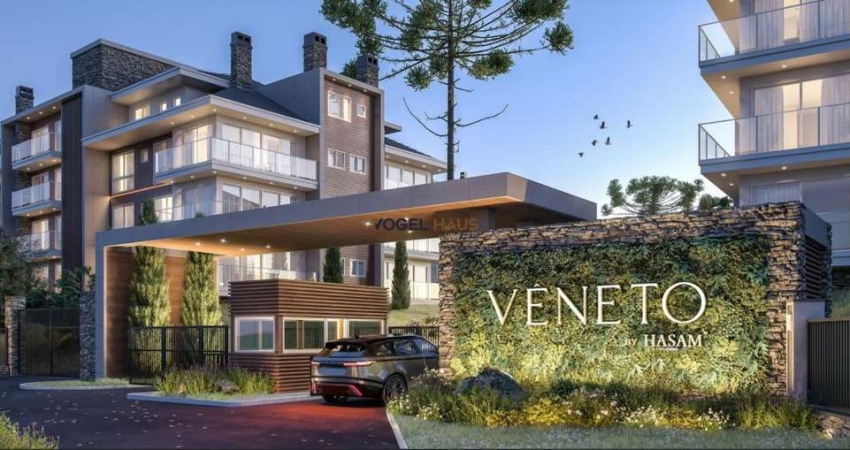Residencial Vêneto – Gramado | Apartamento de 2 suítes com vista para jardim.