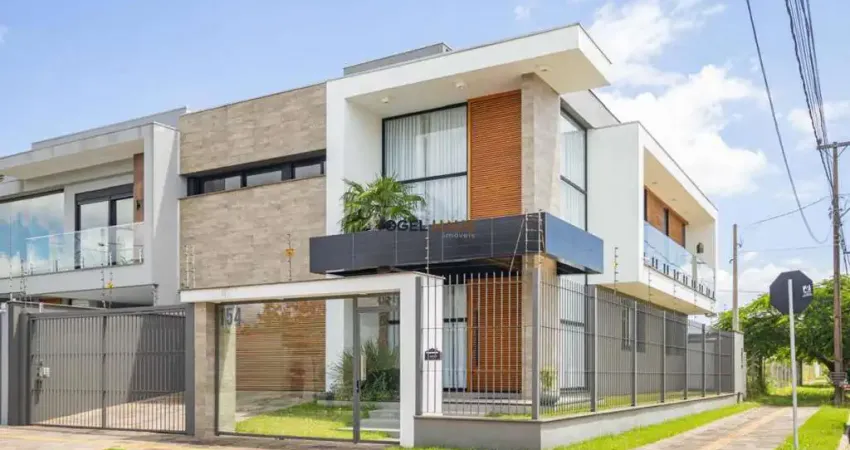 Casa imponente mobiliado, 3 dormitórios, 1 suíte de 34 m2, bairro mont' serrat - canoas
