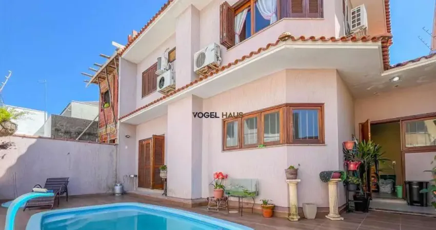 Sobrado 3 dormitórios e com piscina, bairro mont´serrat - canoas.