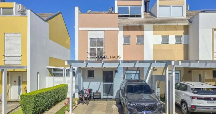 Casa mobiliada em condomínio 03 dormitórios m canoas | bairro marechal rondon