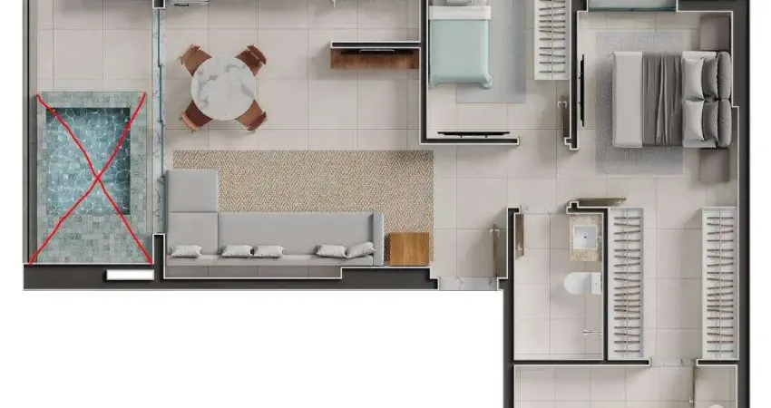 Ágio  VENDO ÁGIO GAUDI ANDAR ALTO  Apartamento com 2 Quarto(s) e 2 banheiro(s) à Venda, 80.94 por R$ 1.133.500 no setor Setor Bueno FL24413