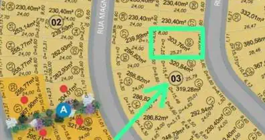 Lote Jardins Versalhes  Lote à Venda, 303.76 por R$ 145.000 no setor Polo Empresarial de Goiás TA25243