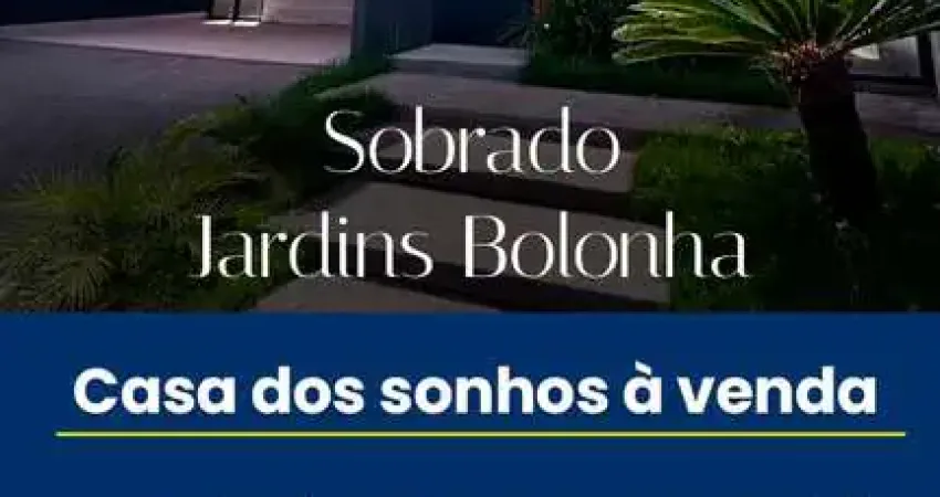 Sobrado Espetacular Jardins Bolonha  Casa em Condomínio com 3 Quarto(s) e 5 banheiro(s) à Venda, 278.48 por R$ 1.890.000 no setor JARDINS BOLONHA AU28700