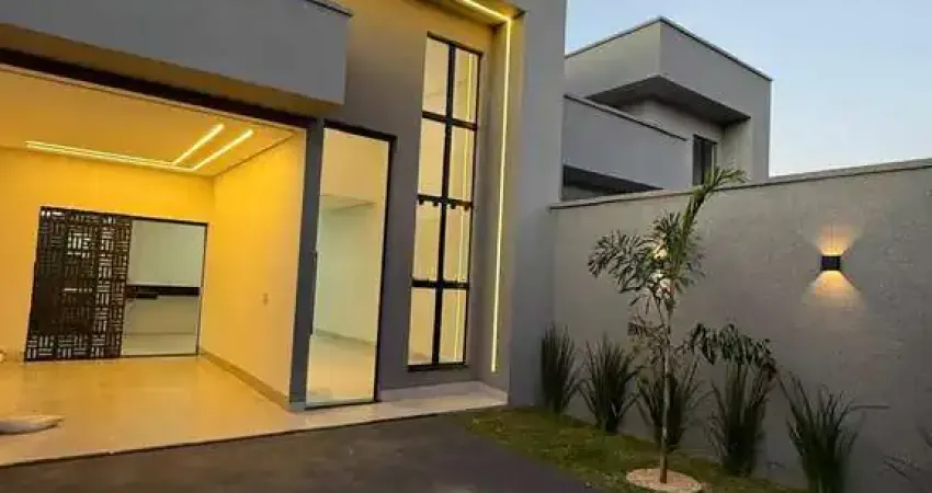 Casa  nova de 150m2 com 3 quartos.  casa de rua com 3 quarto(s) e 2 banheiro(s) à venda, 102.85 por r$ 490.000 no setor loteamento tropical verde vn32929