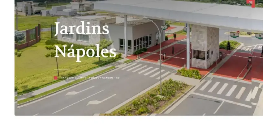Lote no jardins nápoles lote à venda, 409 por r$ 490.000 no setor jardins nápoles av34018
