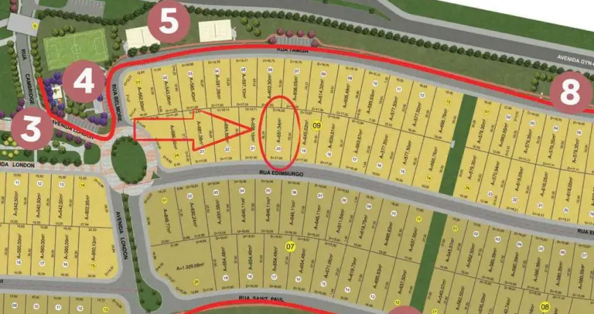 Lote no jardins londres  lote à venda, 651.54 por r$ 1.954.000 no setor residencial jardins londres sl34455