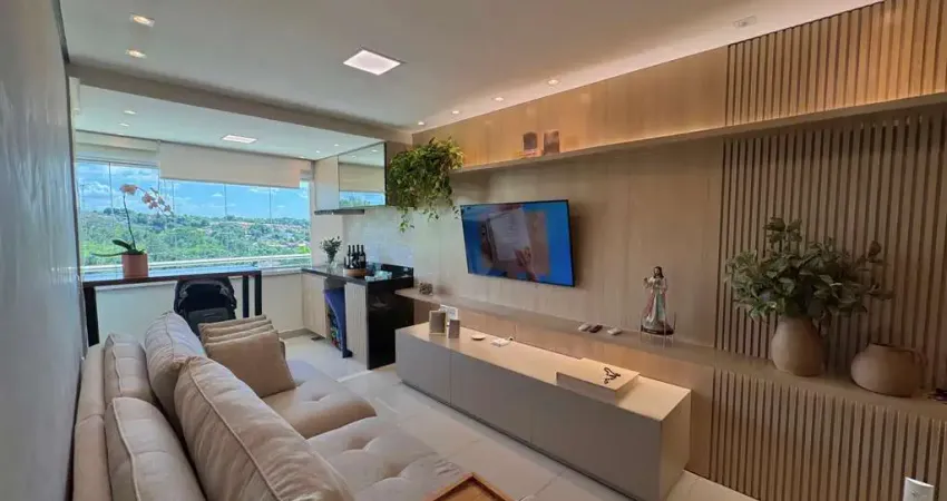 Apartamento 2 quartos 1 suíte proximo ao shopping flamboyant apartamento com 2 quarto(s) e 2 banheiro(s) à venda, 66.98 por r$ 500.000 no setor chácaras alto da glória ad34479