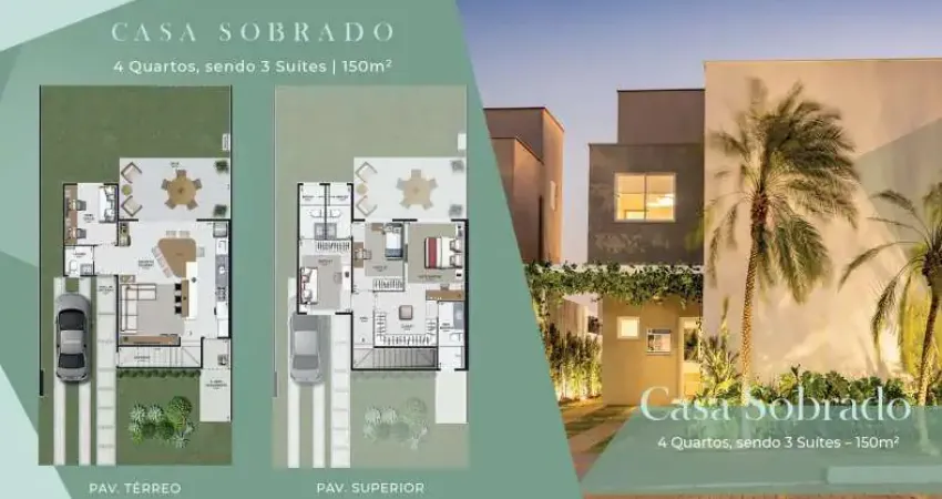 Ágio sobrado 4q 3s jardins berlim mensais pos chaves abaixo de 3.500,00 casa em condomínio com 4 quarto(s) e 4 banheiro(s) à venda, 150 por r$ 1.320.000 no setor jardins berlim vn34634