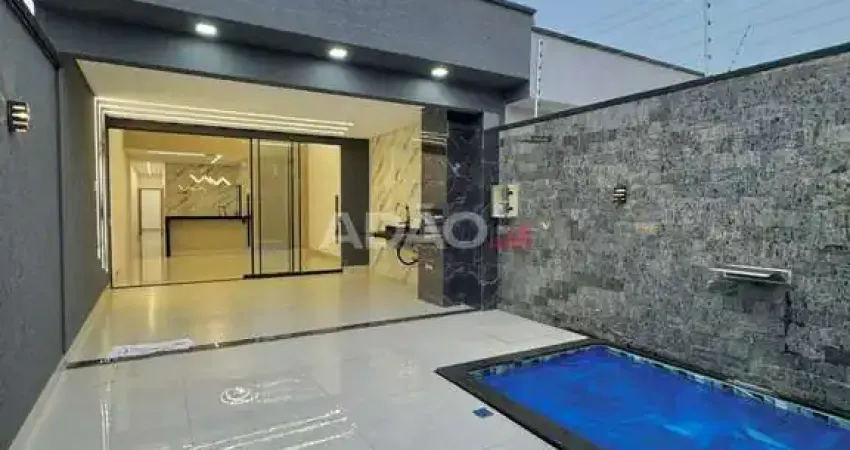 Casa de 3 quartos e piscina no Recanto do Bosque Casa de Rua com 3 Quarto(s) e 2 banheiro(s) à Venda, 112.00 por R$ 550000.00 no setor Residencial Recanto do Bosque AD36476