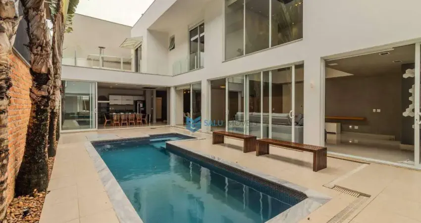 Casa mobiliada com 5 dormitórios para alugar, 410 m² por r$ 16.800/mês - parque campolim - sorocaba/sp